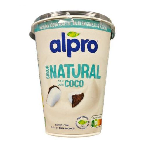 Yogur Alpro natural con coco