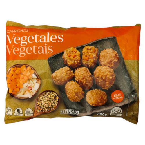 Croquetas veganas de Mercadona con verduras