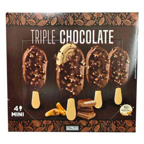 Helado triple chocolate de Mercadona con anacardos